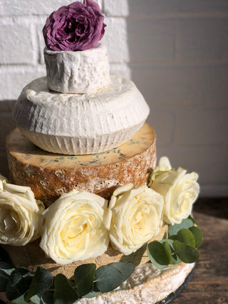 a range of cheese wedding and celebration cakes available from george & joseph cheesemongers north leeds yorkshire