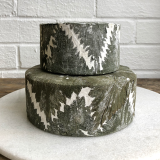 cornish yarg with nettle leaves
