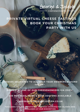 virtual cheese tastings for your uk-wide team christmas party
