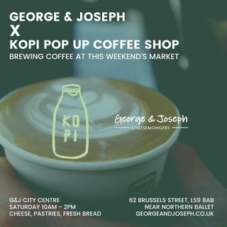 george & joseph X kopi box collab pop up coffee shop and market saturday 5th march