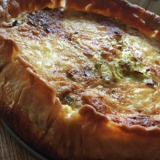 emmanuelle's evenlode or stinking bishop and leek tart recipe
