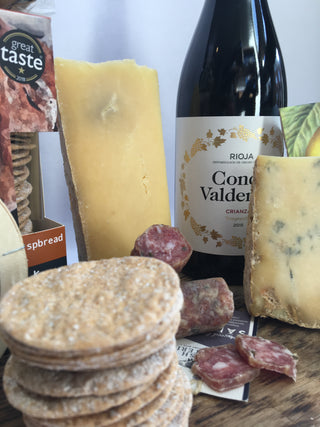 luxurious food and wine hamper 