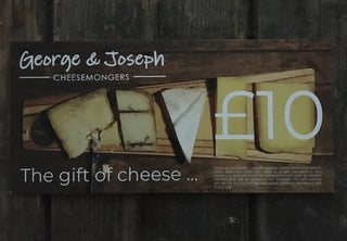 george and joseph cheesemongers £10 gift voucher